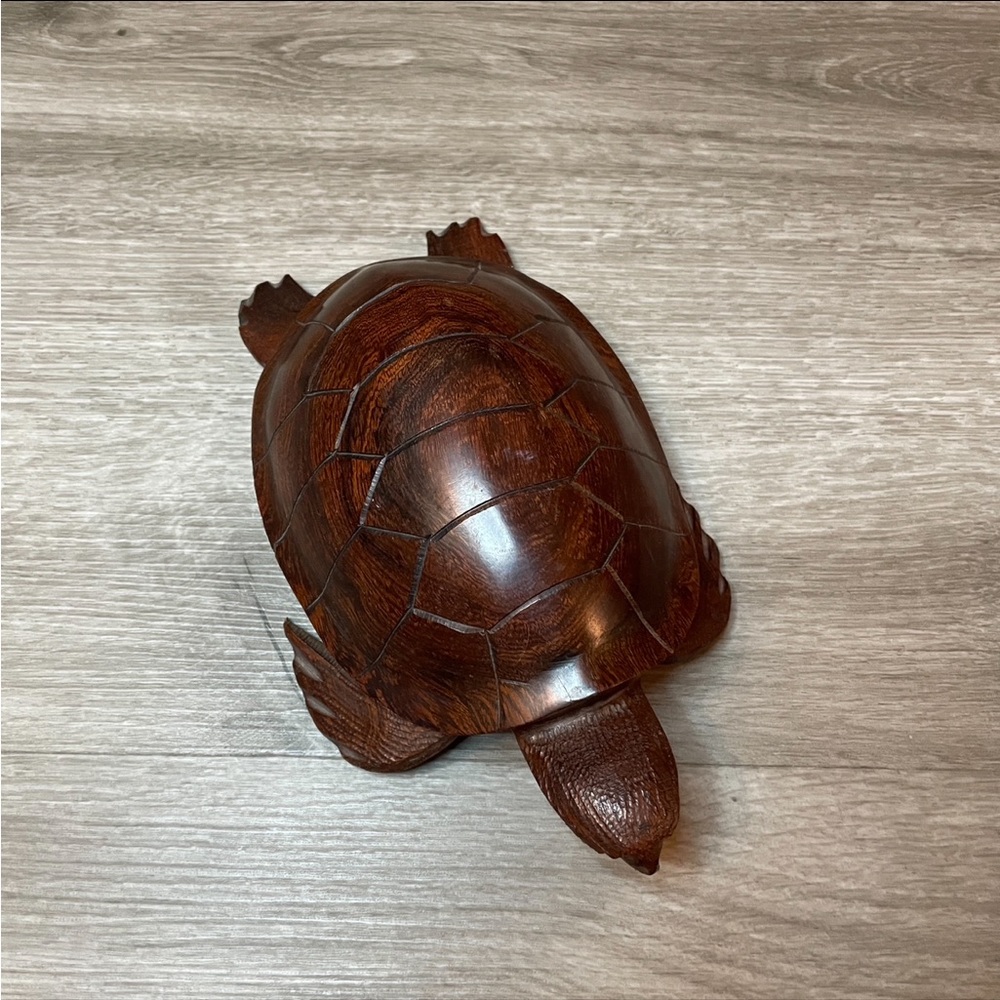 Vintage Wooden Turtle